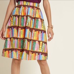 Modcloth library book skirt